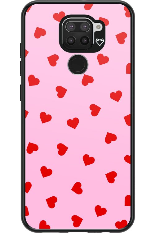 Sprinkle Heart Pink - Xiaomi Redmi Note 9