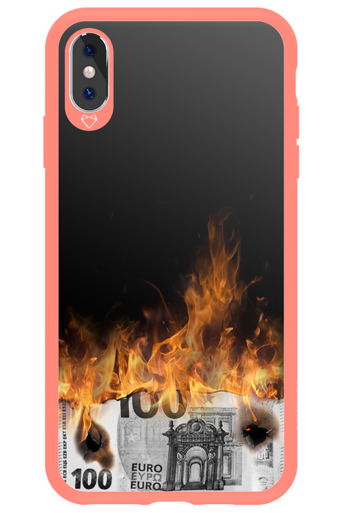 Money Burn Euro - Apple iPhone XS Max