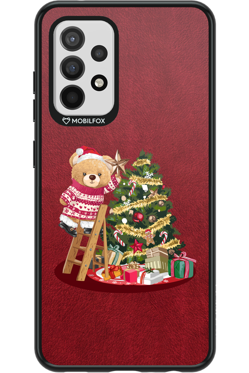 Christmas Bear (Burgundy) - Samsung Galaxy A52 / A52 5G / A52s