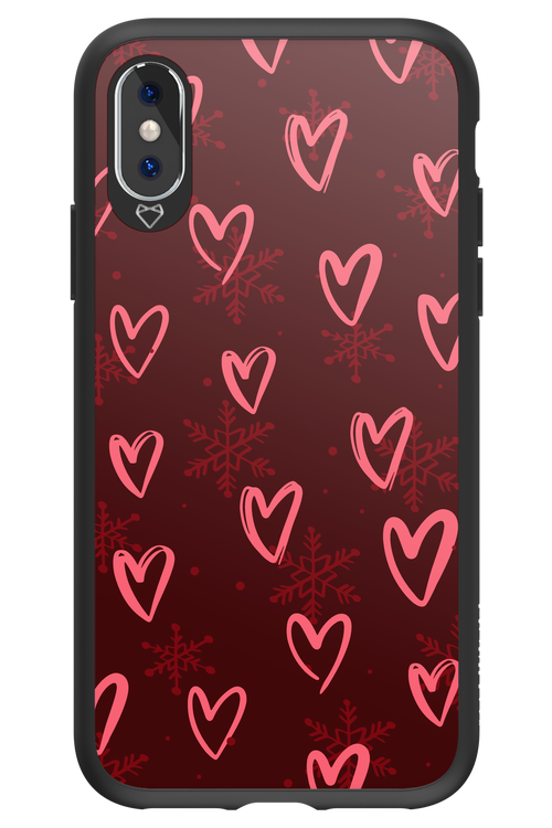Christmas Hearts - Apple iPhone XS