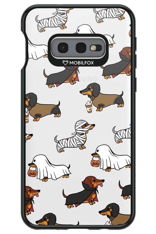 Scary Dachshund (Transparent) - Samsung Galaxy S10e