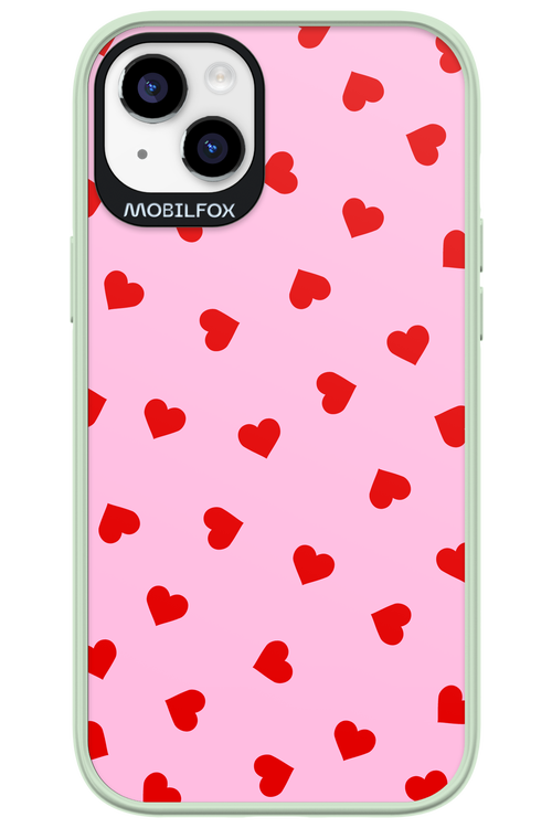 Sprinkle Heart Pink - Apple iPhone 14 Plus