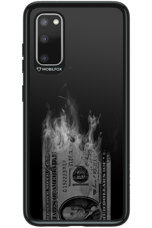 Money Burn B&W - Samsung Galaxy S20