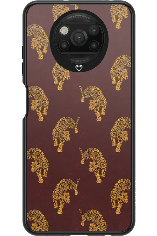 Burgundy Leopard Pattern - Xiaomi Poco X3 Pro