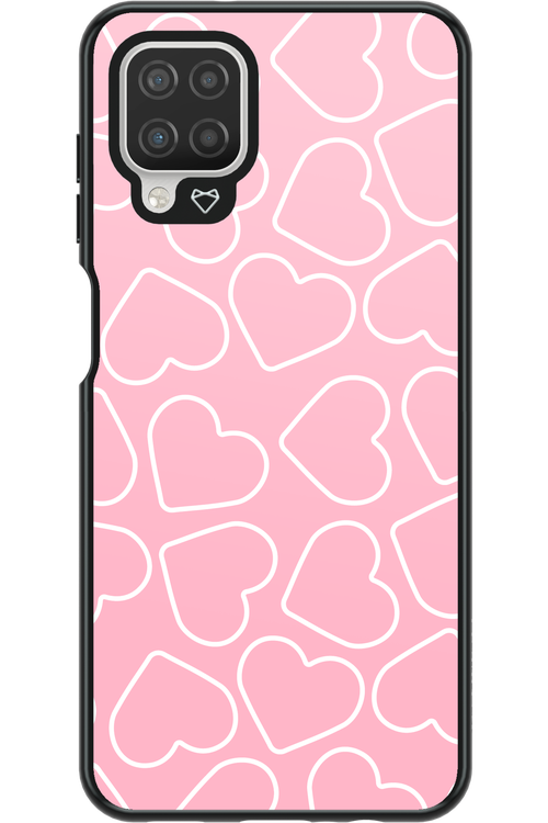 Line Heart Pink - Samsung Galaxy A12