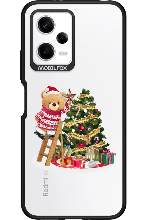 Christmas Bear (Transparent) - Xiaomi Redmi Note 12 5G
