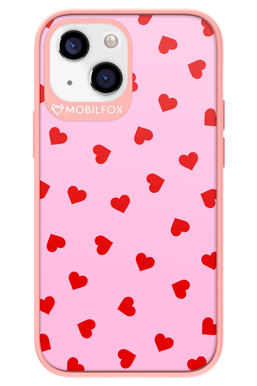 Sprinkle Heart Pink - Apple iPhone 13 Mini