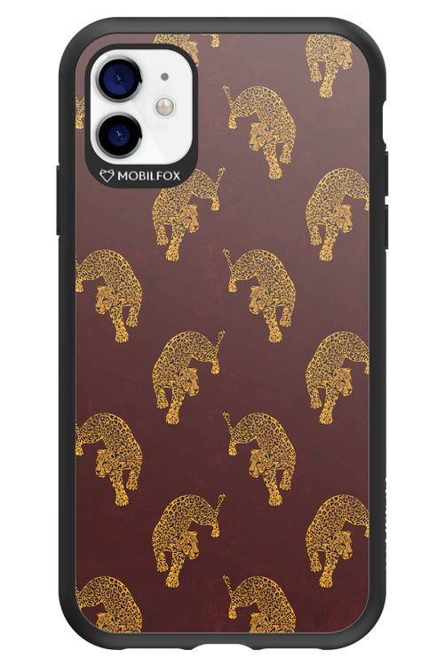 Burgundy Leopard Pattern - Apple iPhone 11