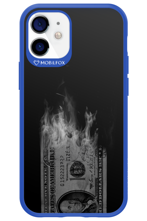 Money Burn B&W - Apple iPhone 12 Mini