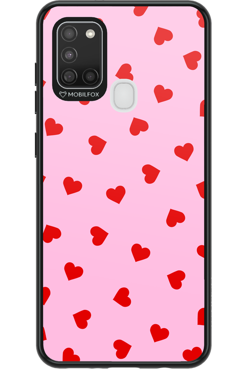 Sprinkle Heart Pink - Samsung Galaxy A21 S