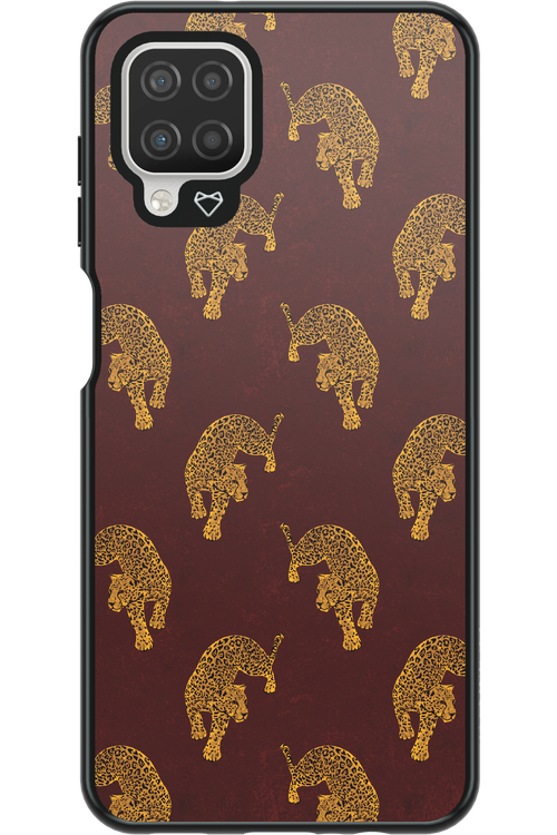 Burgundy Leopard Pattern - Samsung Galaxy A12