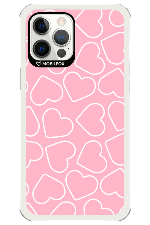 Line Heart Pink - Apple iPhone 12 Pro Max