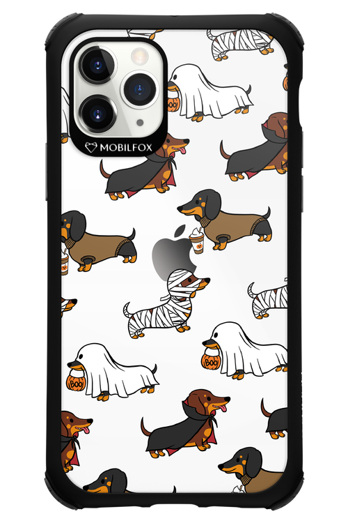 Scary Dachshund (Transparent) - Apple iPhone 11 Pro