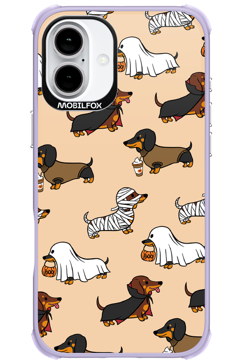 Scary Dachshund - Apple iPhone 16 Plus