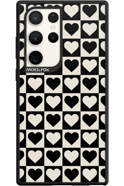 Checkered Heart - Samsung Galaxy S23 Ultra