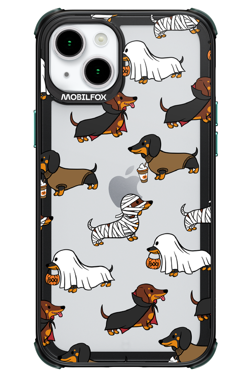 Scary Dachshund (Transparent) - Apple iPhone 15 Plus