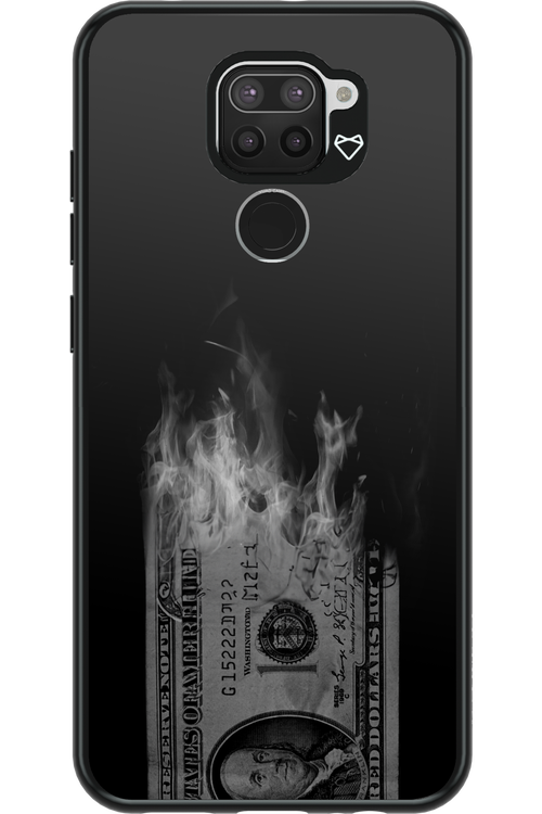 Money Burn B&W - Xiaomi Redmi Note 9