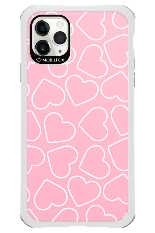 Line Heart Pink - Apple iPhone 11 Pro Max