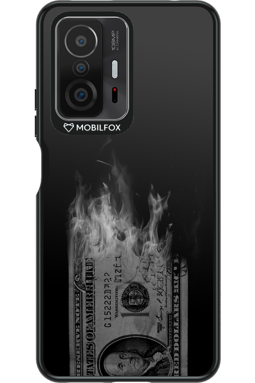 Money Burn B&W - Xiaomi Mi 11T Pro