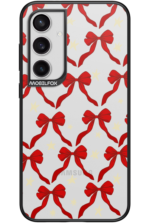 Bow & Stars (Transparent) - Samsung Galaxy S24+