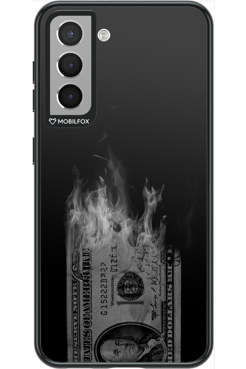 Money Burn B&W - Samsung Galaxy S21