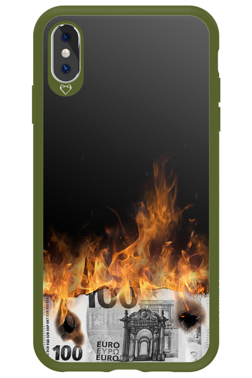 Money Burn Euro - Apple iPhone XS Max
