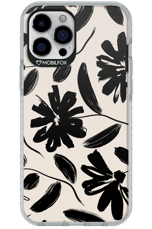 Monochrome Flowerss - Apple iPhone 12 Pro Max