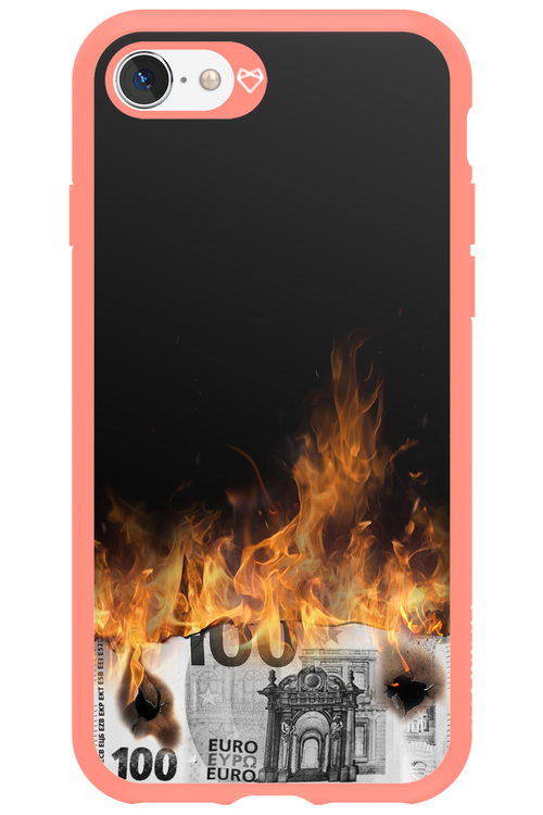 Money Burn Euro - Apple iPhone 8