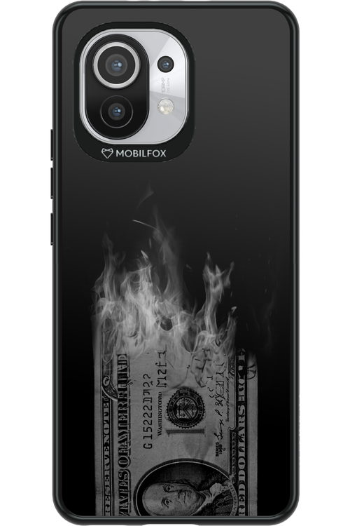 Money Burn B&W - Xiaomi Mi 11 5G