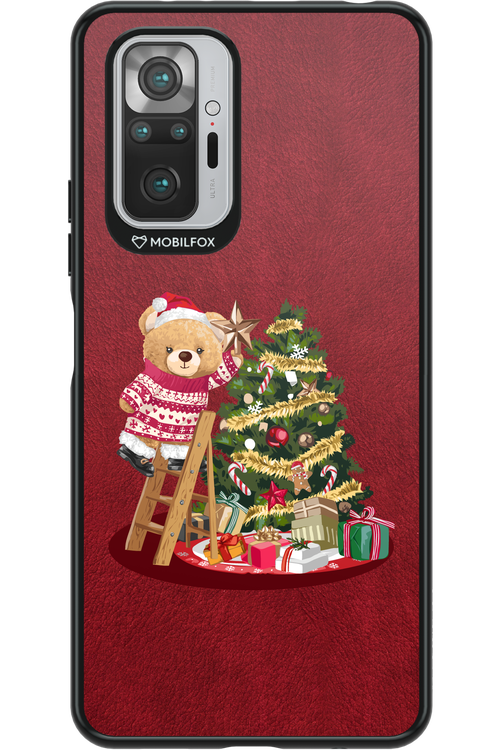 Christmas Bear (Burgundy) - Xiaomi Redmi Note 10 Pro