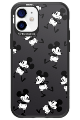 Iconic Mouse (antracite pattern) - Apple iPhone 12 Mini