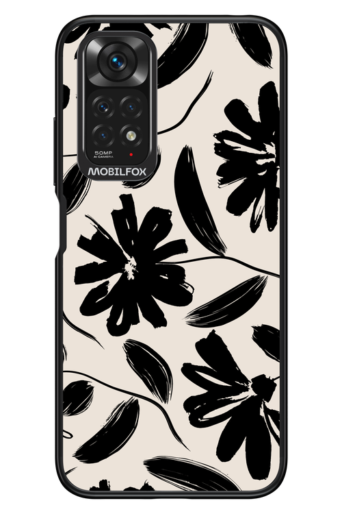Monochrome Flowerss - Xiaomi Redmi Note 11/11S 4G