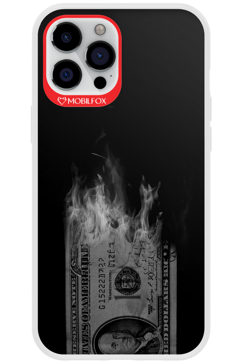 Money Burn B&W - Apple iPhone 12 Pro Max