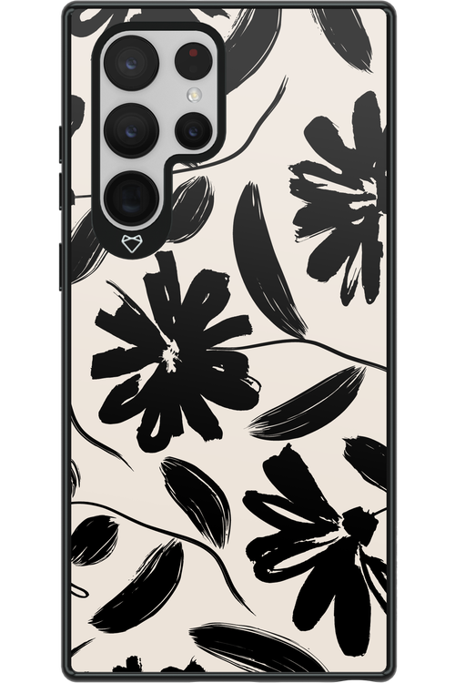 Monochrome Flowerss - Samsung Galaxy S22 Ultra