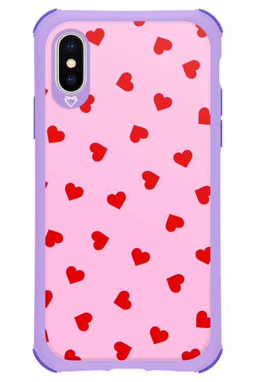 Sprinkle Heart Pink - Apple iPhone X
