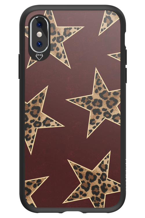 Wild Stars Burgundy - Apple iPhone X