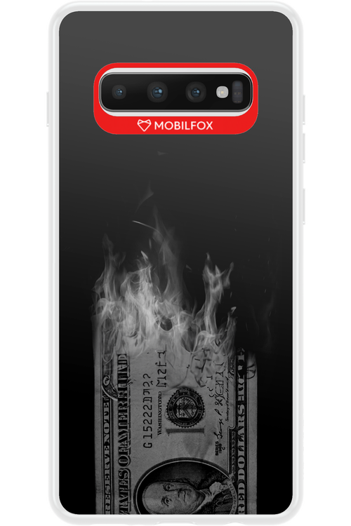 Money Burn B&W - Samsung Galaxy S10+