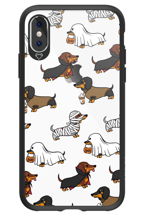 Scary Dachshund (Transparent) - Apple iPhone XS