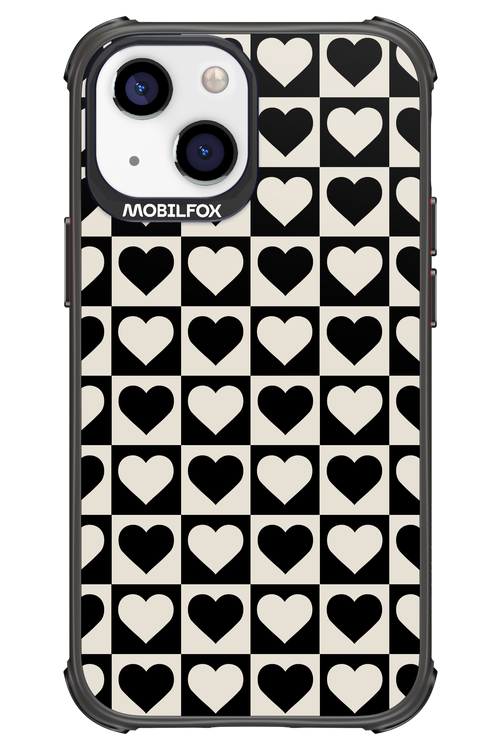Checkered Heart - Apple iPhone 13 Mini