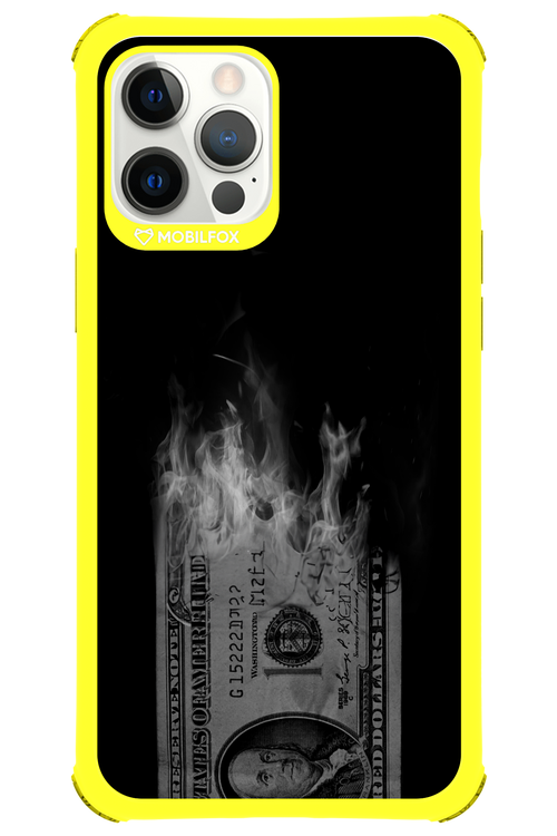 Money Burn B&W - Apple iPhone 12 Pro Max