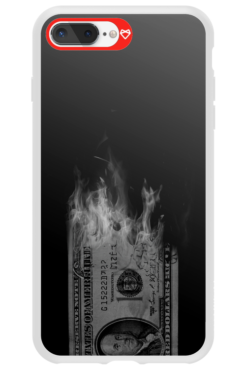 Money Burn B&W - Apple iPhone 7 Plus
