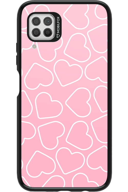 Line Heart Pink - Huawei P40 Lite
