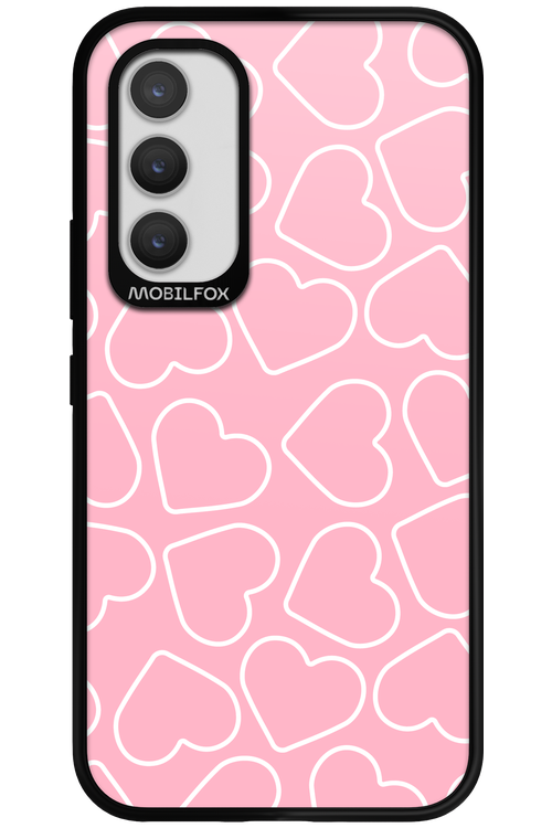 Line Heart Pink - Samsung Galaxy A34