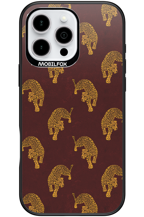 Burgundy Leopard Pattern - Apple iPhone 16 Pro Max