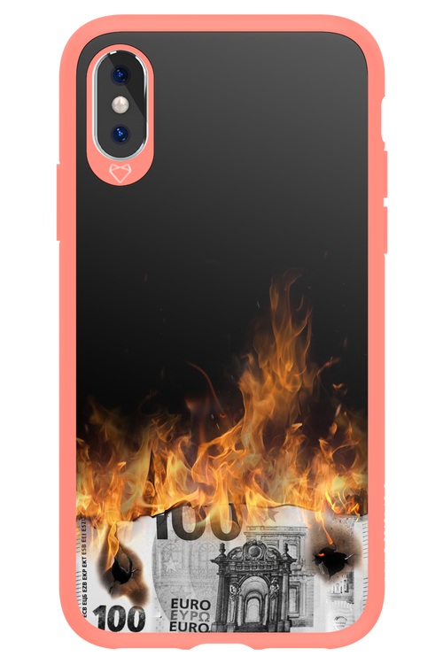 Money Burn Euro - Apple iPhone X