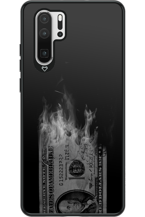 Money Burn B&W - Huawei P30 Pro