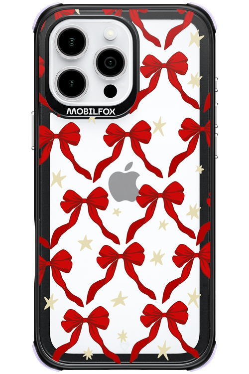 Bow & Stars (Transparent) - Apple iPhone 16 Pro Max