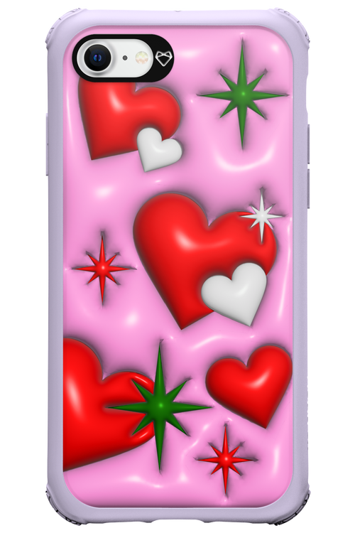 Holiday Hearts - Apple iPhone SE 2020