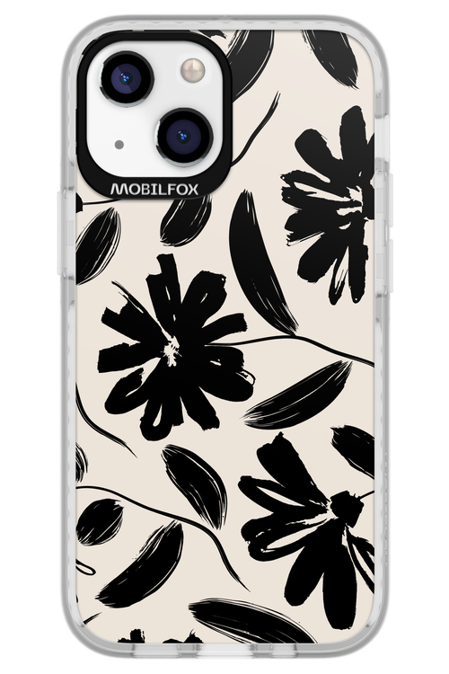 Monochrome Flowerss - Apple iPhone 13 Mini
