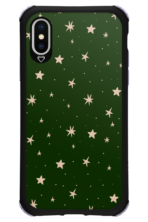 Forest Green Stars - Apple iPhone X